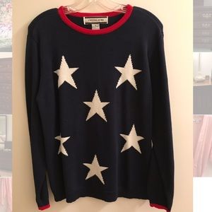 Navy Star Sweater